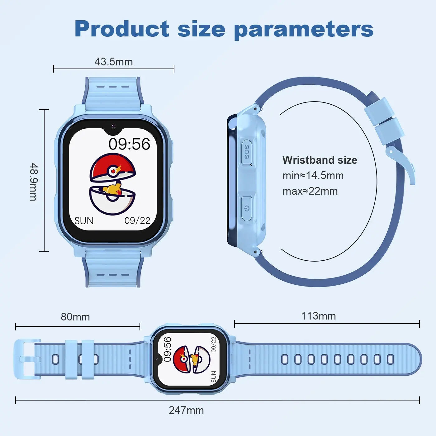 Children's Smart Watch with 4G GPS Location Android WhatsApp Video Call Function eprolo