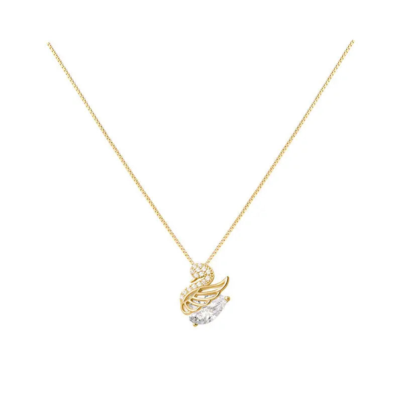 swan necklace women's light luxury high-end temperament collarbone chain TikTok same fashion versatile accessories eprolo