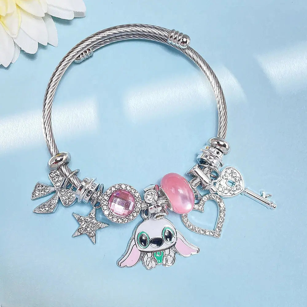 Panja Stylized Bracelet Adjustable Open Design Simple Minimalist Cute Stainless Steel Bangle for Women eprolo