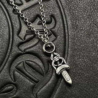 Vintage Peach Heart Cross Pendant Necklace eprolo