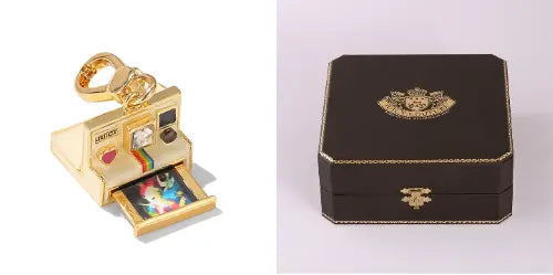 Enamel glazed three-dimensional Polaroid movable camera pendant high-end necklace eprolo