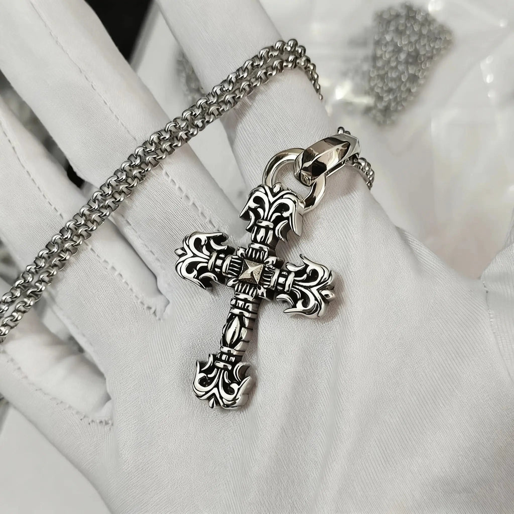 Hexagram Star Sword Anchor Pendant eprolo