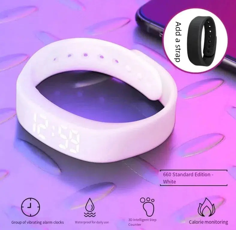 Smart Watch Electronic Vibration Waterproof Night Light Student Bracelet Sports Smart Bracelet eprolo