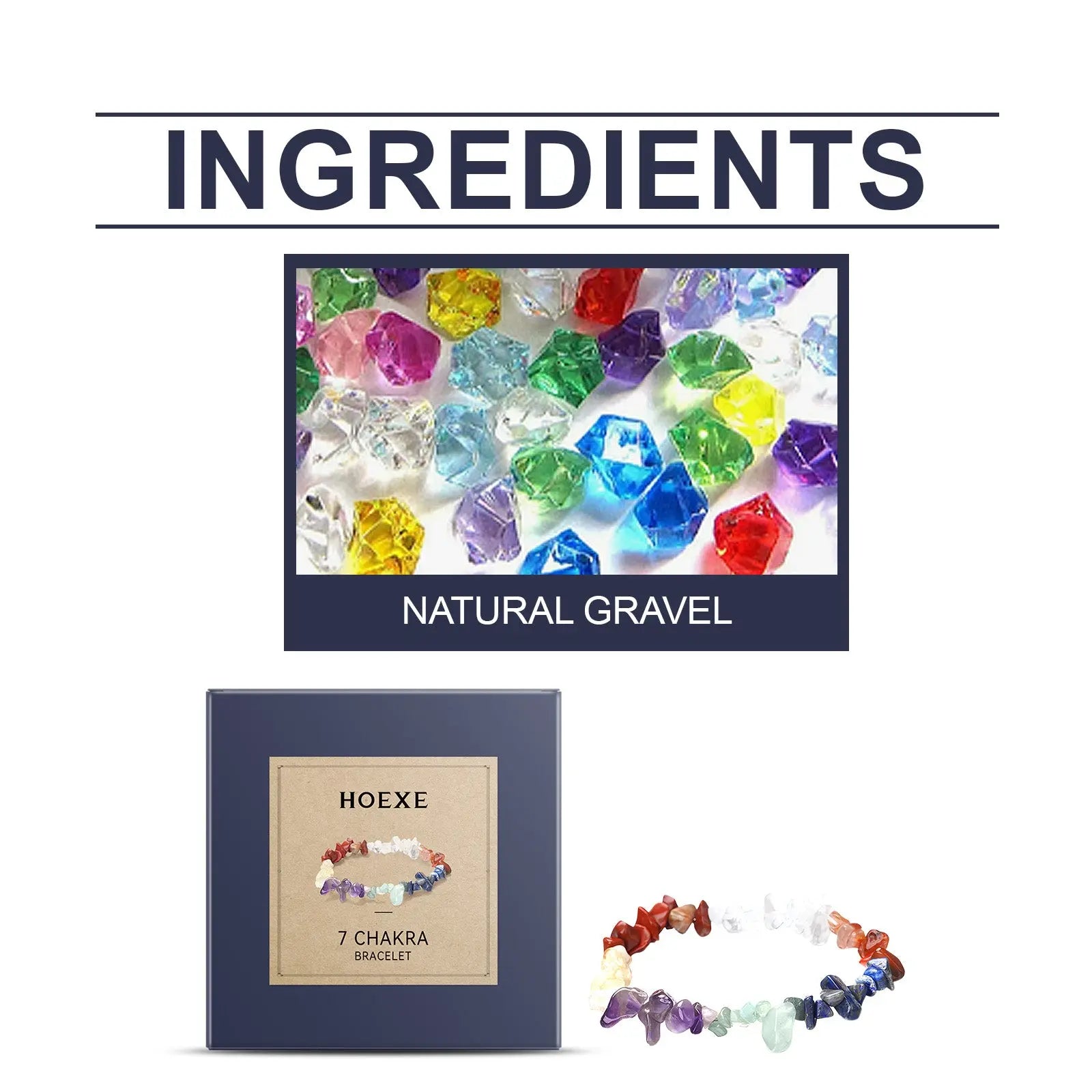 Seven-Color Bracelet Seven-Color Simple Jewelry Stone Bead Wheel Yoga Beaded Bracelet eprolo