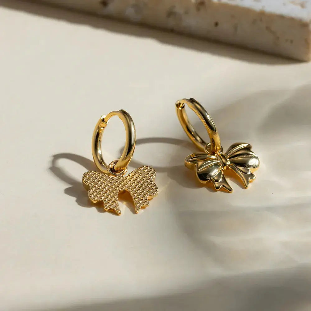 18K Gold-Plated Bow Earrings eprolo