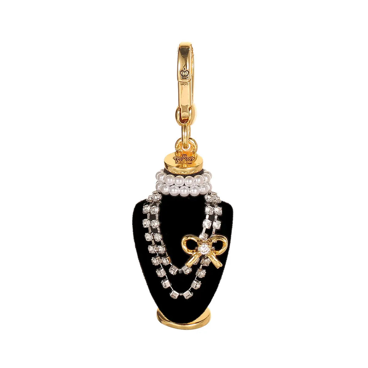 Crystal zircon pearl bow black pendant necklace pendant eprolo