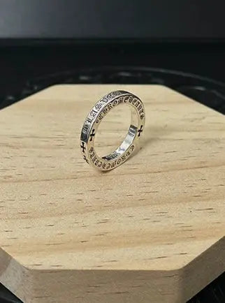 Vintage Silver Cross Men's and Women's Ring