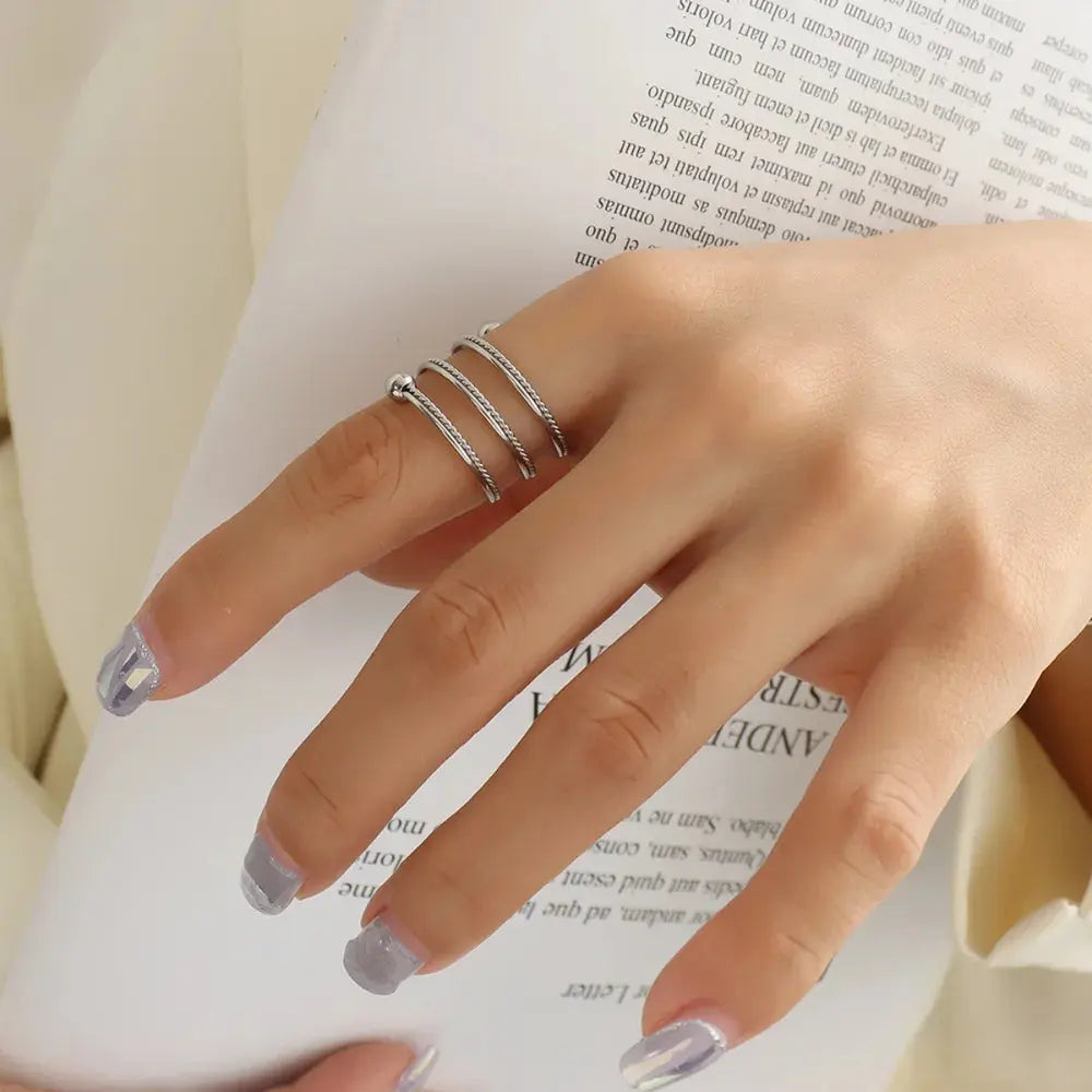 Titanium Steel Wrap Ring eprolo