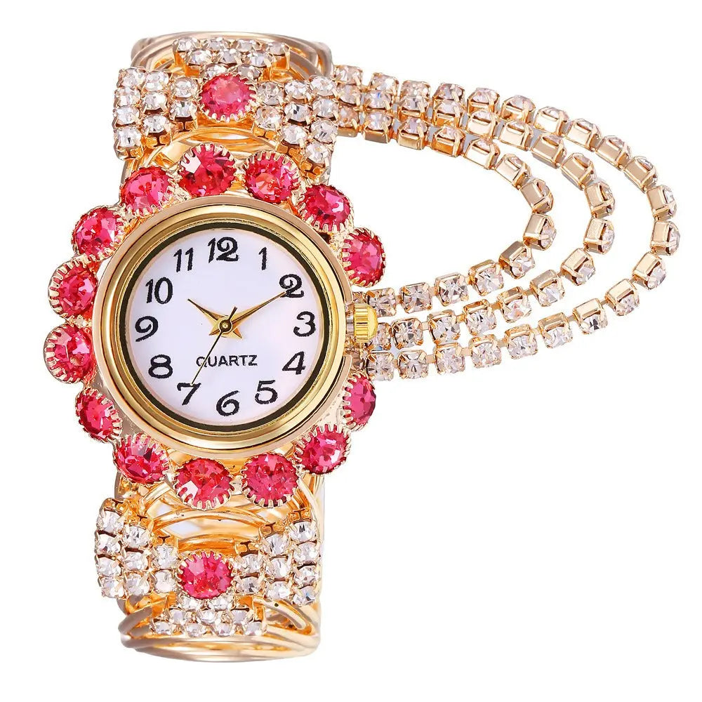 New trend and fashion women's watch with diamond inlaid digital quartz female bracelet watch eprolo