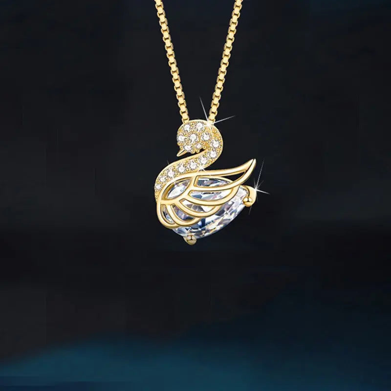 swan necklace women's light luxury high-end temperament collarbone chain TikTok same fashion versatile accessories eprolo