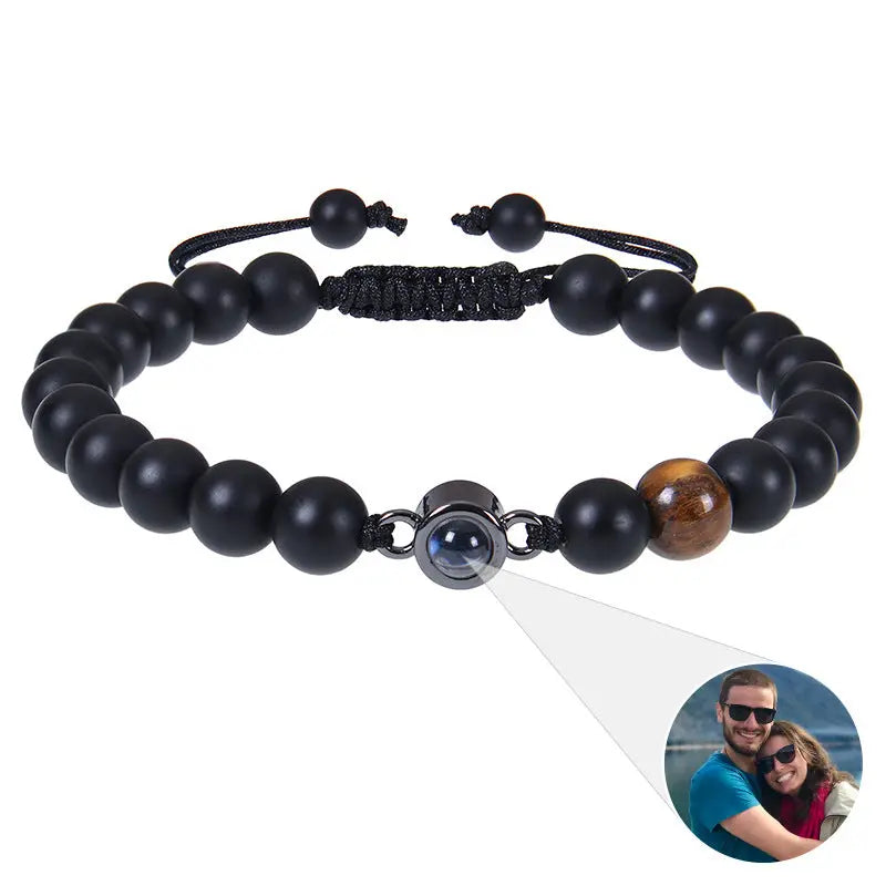Photo projection bracelet 100 languages I Love You natural stone custom bracelet picture jewelry eprolo