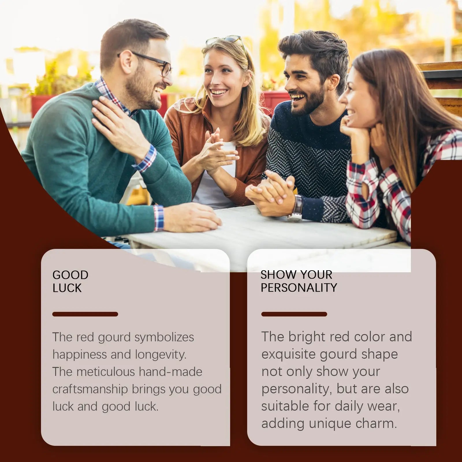 Handmade Red Gourd Bracelet Fashion Elegant Durable Niche Design Dating Red Bracelet eprolo