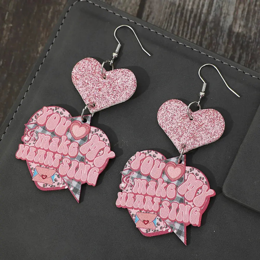 Heart Shape Wooden Earrings eprolo