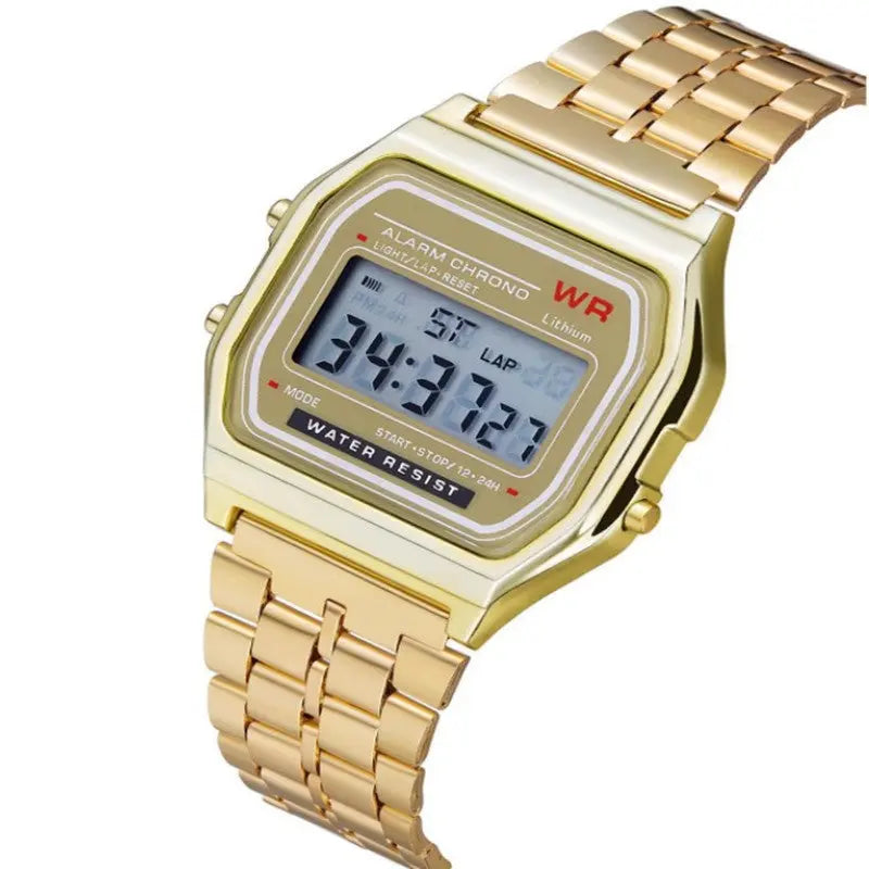 Sports children's electronic steel strip night light alarm clock steel strip watch multi-color electronic watch eprolo