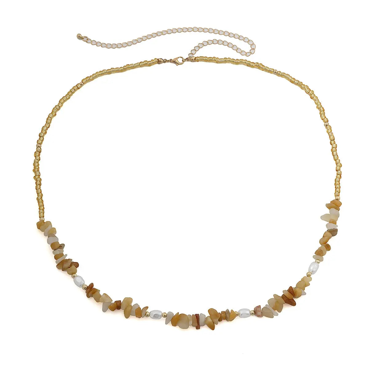 Gravel imitation pearl beach waist chain waist chain jewelry versatile single-layer bead body chain eprolo