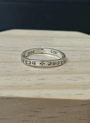 Vintage Silver Cross Men's and Women's Ring