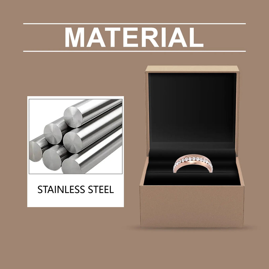 Hoexe Rose Gold Ring Ladies Light Luxury Rose Gold Jewelry Ring Delicate Everything With Niche Ring