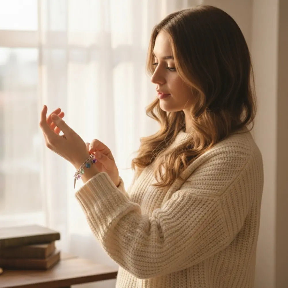 Cartoon Anime K-POP: Demon Slayer Girl Group Bracelet Fashion DIY Beaded Alloy Drip Oil Jewelry eprolo