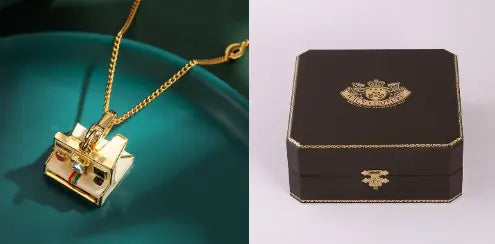 Enamel glazed three-dimensional Polaroid movable camera pendant high-end necklace eprolo