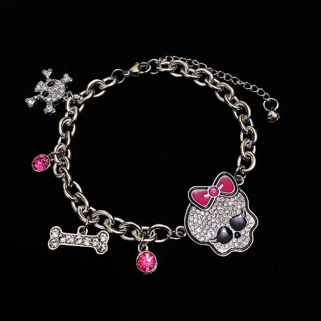 Ghost School Y2K Cool Girl Necklace amp Bracelet Cute Decorative Jewe