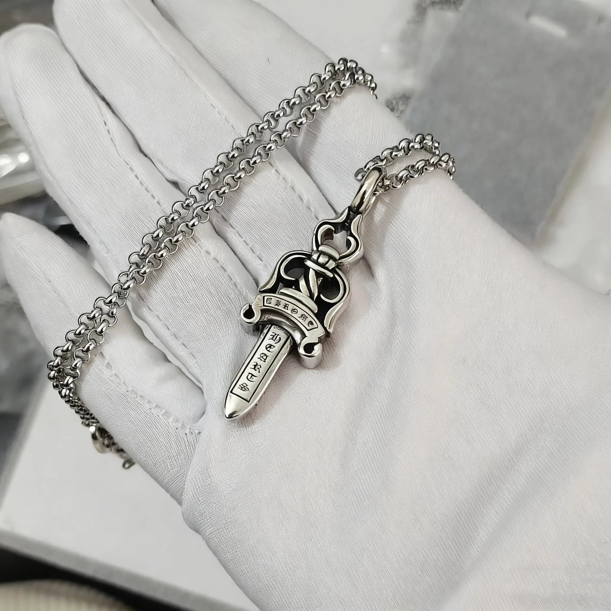 Hexagram Star Sword Anchor Pendant eprolo