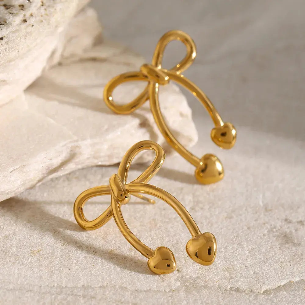 Stainless Steel Bow Earrings eprolo