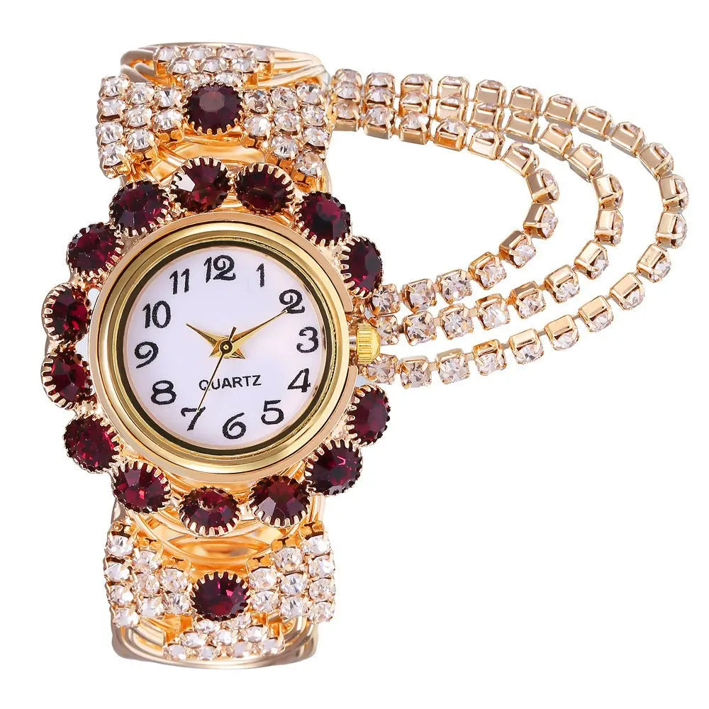New trend and fashion women's watch with diamond inlaid digital quartz female bracelet watch eprolo