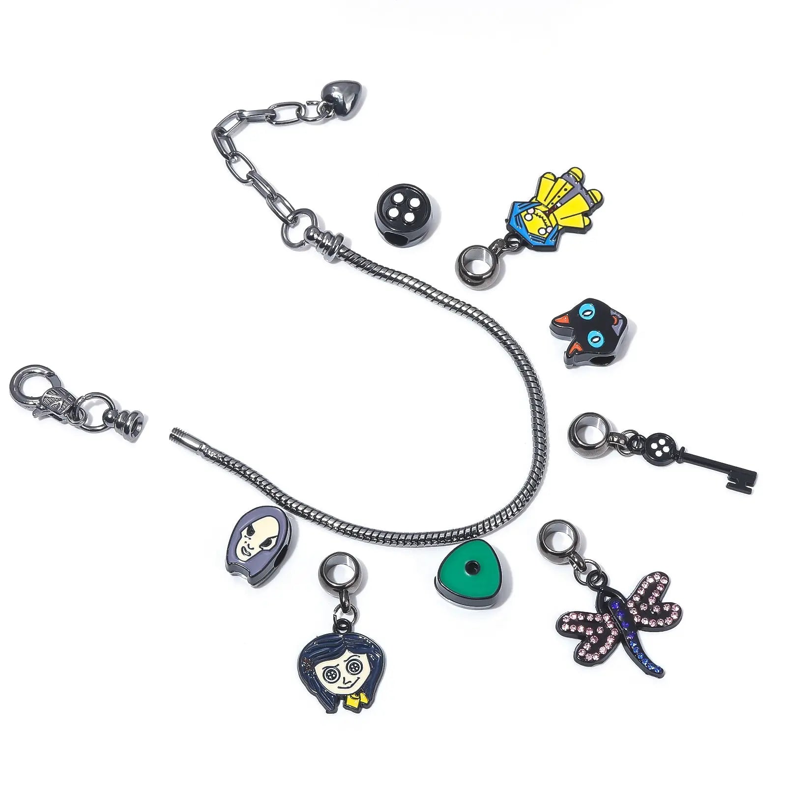 Caroline Ghost Mother Bracelet, Pan Family Doraemon Beaded DIY Cartoon Pendant, Halloween Jewelry eprolo