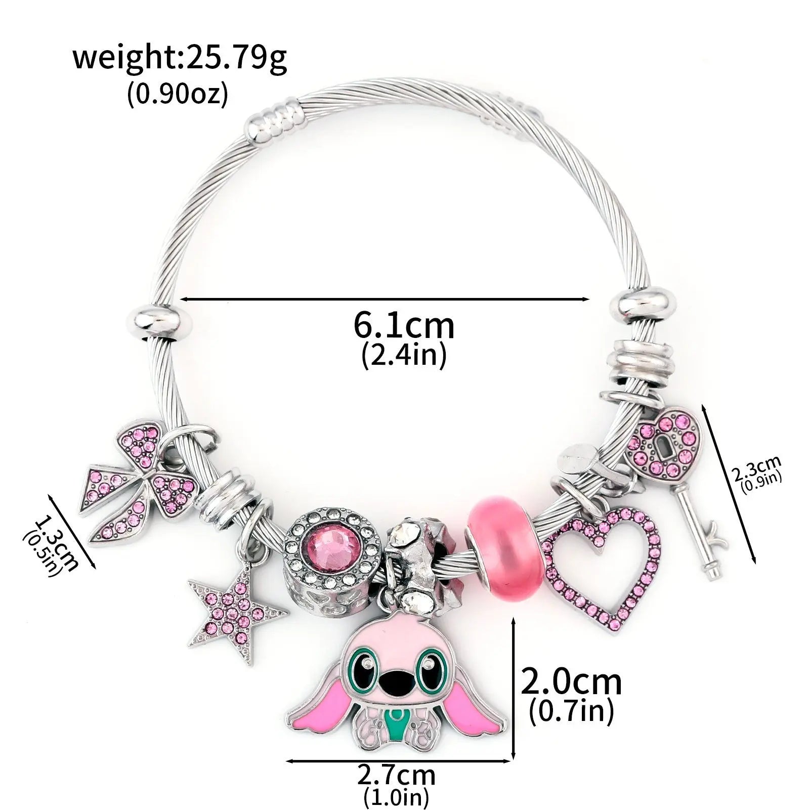 Stitch Anime Character Plush Toy and Lilo &amp; Stitch Bracelet Accessories eprolo