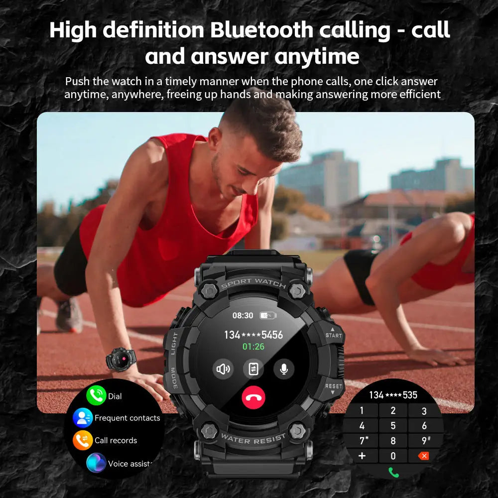 Outdoor sports smartwatch ATTACK GT Bluetooth call compass flashlight music eprolo